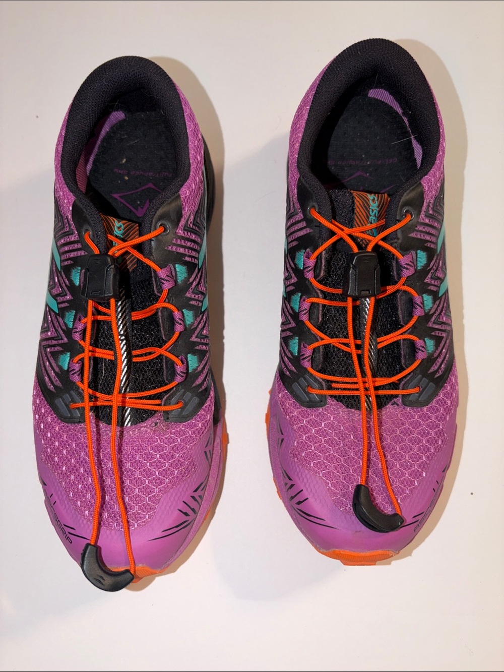 ASICS Women’s Gel Trabuco Sky Trail Running Shoes  Elastic Speed Lacing SZ 5 1/2